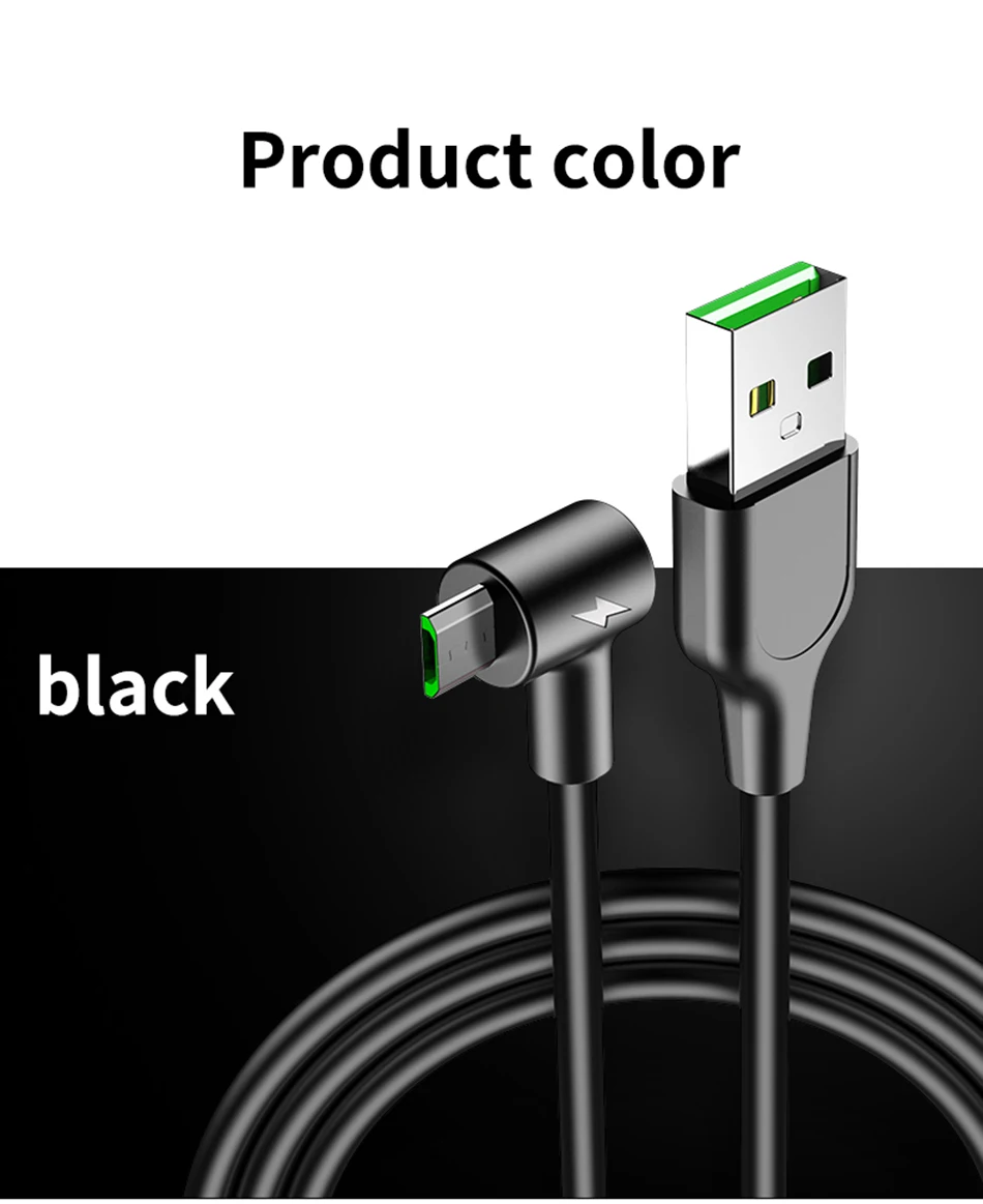 Micro USB кабель 90 градусов локоть нейлоновая оплетка 1 м 1,5 м 3 м Быстрая зарядка зарядное устройство кабели данных для samsung S7 Xiaomi Redmi Microusb