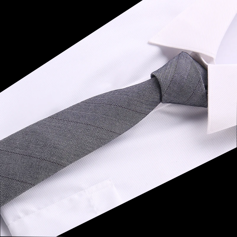 Новые коллекции мужские повседневные хлопковые Галстуки 6 см узкие модные галстуки кофейные коричневые полосатые галстуки для мужчин Прямая поставка