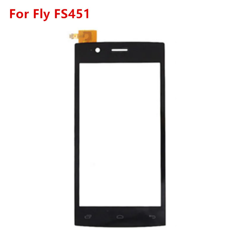4 5 дюймовый сенсорный экран для Fly FS451 FS 451 дигитайзер Передняя стеклянная линза