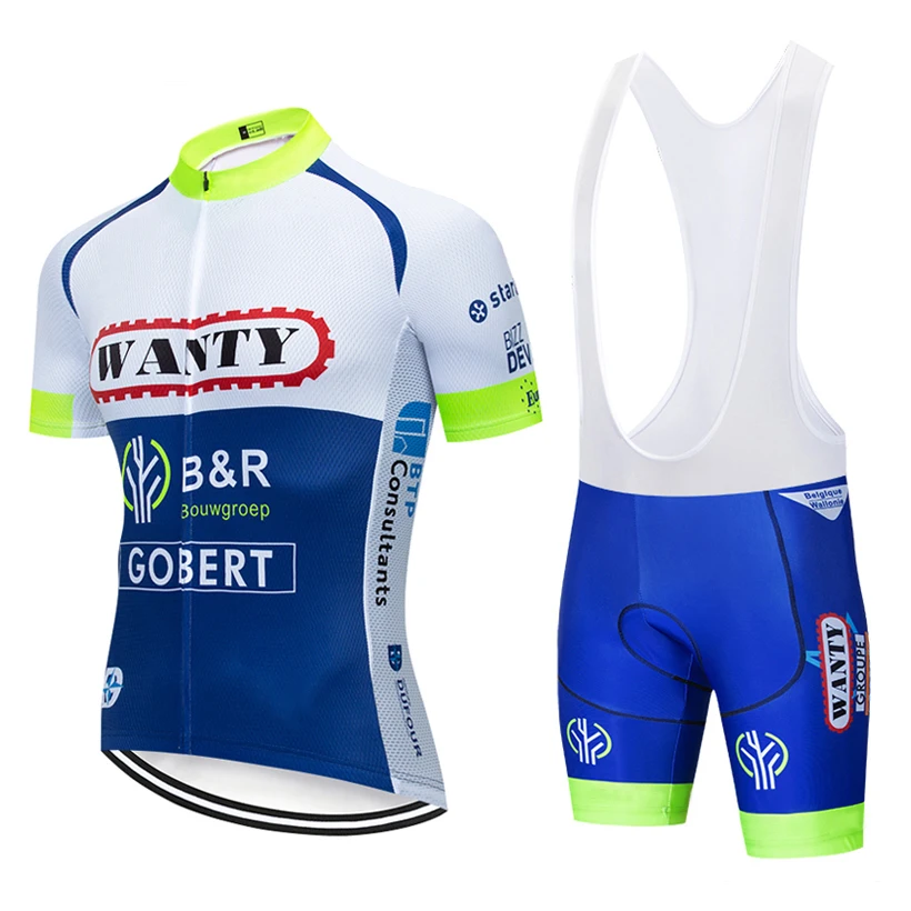 

2019 wanty CYCLING team JERSEY 12D bike shorts set Ropa Ciclismo MENS summer quick dry pro BICYCLING Maillot pants wear