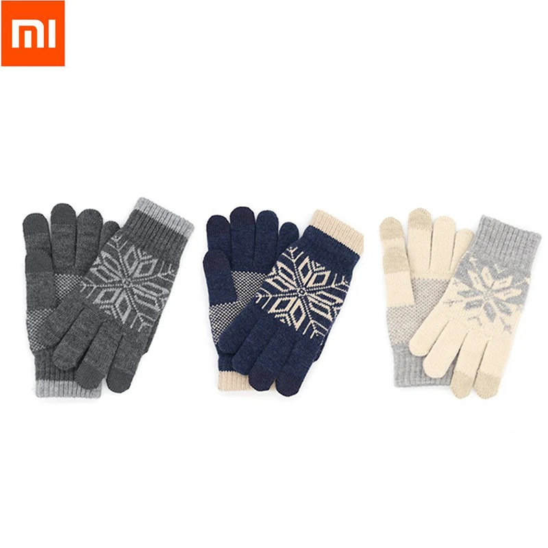 Рождественский подарок оригинальные сенсорные перчатки Xiaomi для сенсорного
