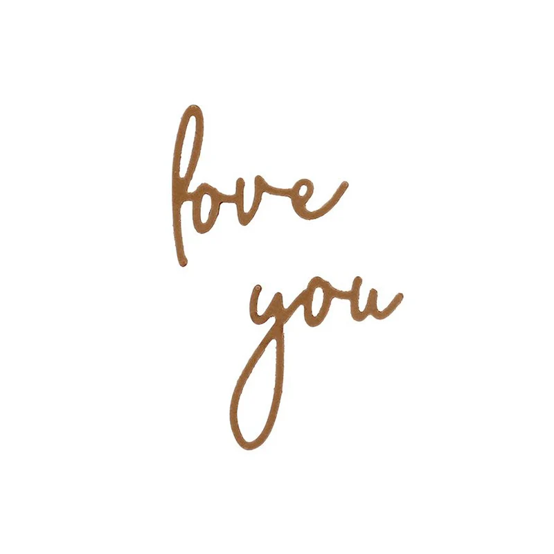 

You Love Metal Cutting Dies Stencils for DIY Scrapbooking Album Stamp Card Embossing New 2019 Die Cut