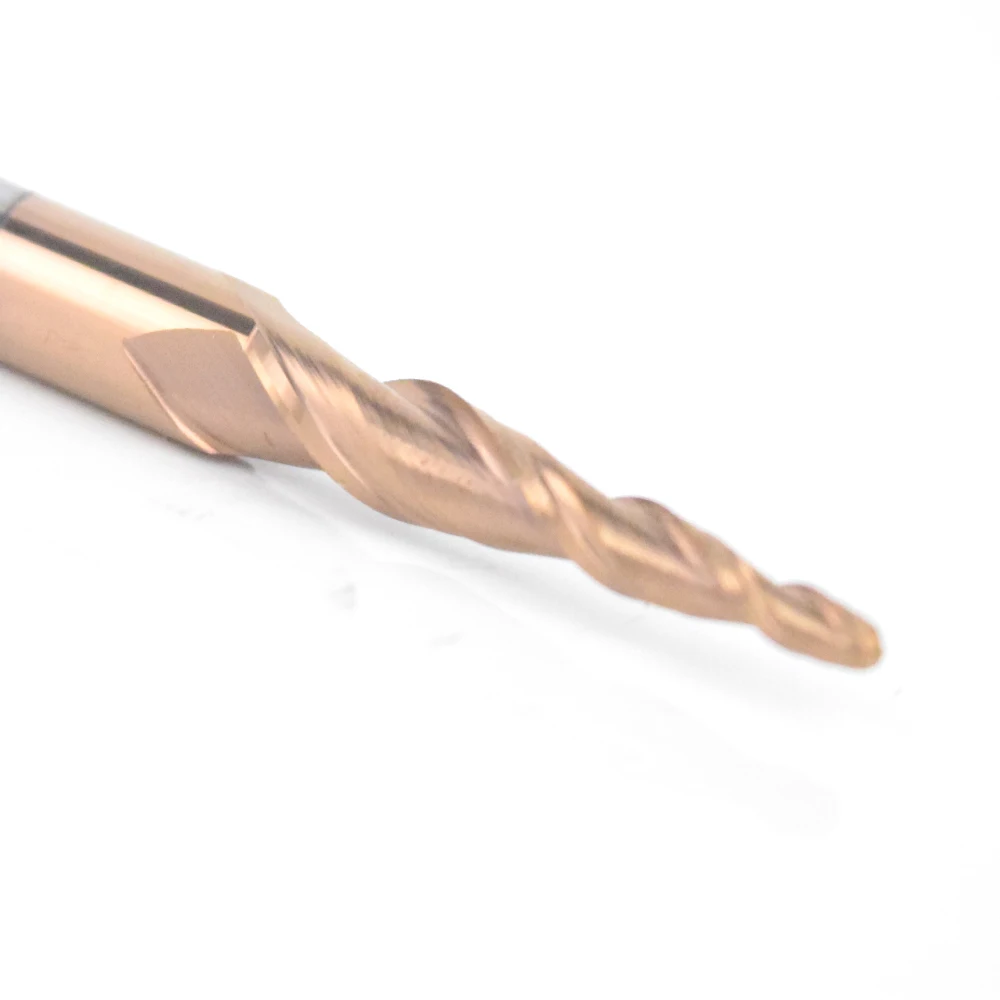 

WEIX 6mm30.5cl Tapered Ball Nose cnc bit Tungsten solid carbide Coated cone milling cutter woodworking engraving