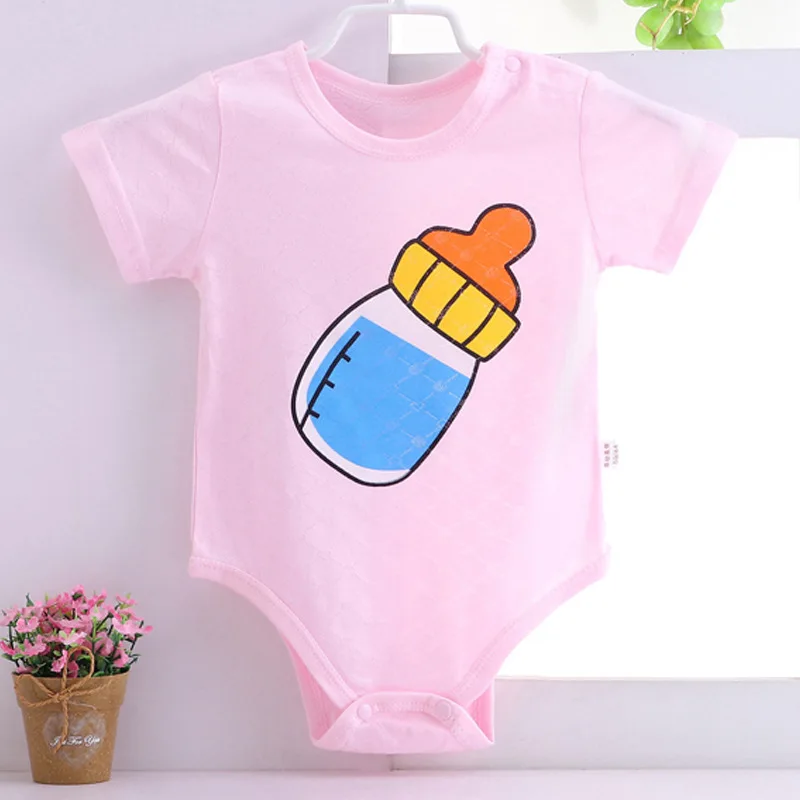 

Summer Short sleeve baby clothes Short sleeve newborn Boy Girl Cotton Romper Jumpsuit for 0-12month Outfit Clothes