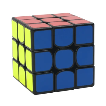 

Hot QiYi MoFangGe Valk3 Magic Cube 3x3x3 Sticker Speed Cube Twist Puzzle Regular/Magnetic+Fine Tuning - Black White Stickerless