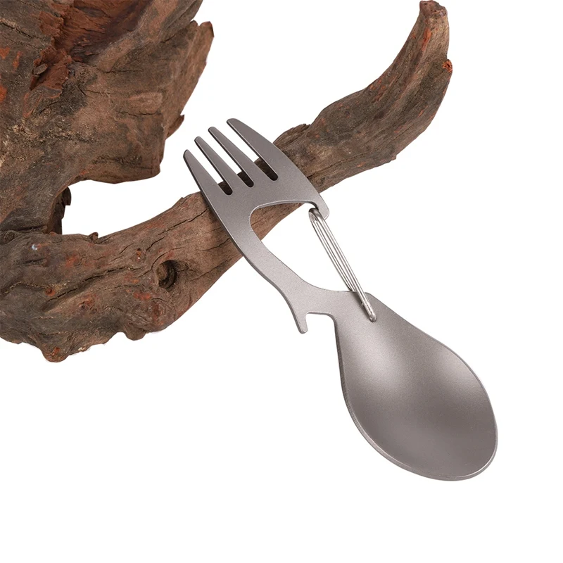 

Multi-Tool Outdoor Camping Tableware Spoon Fork Stainless Steel/Titanium alloy Practical Portable Travel Essent