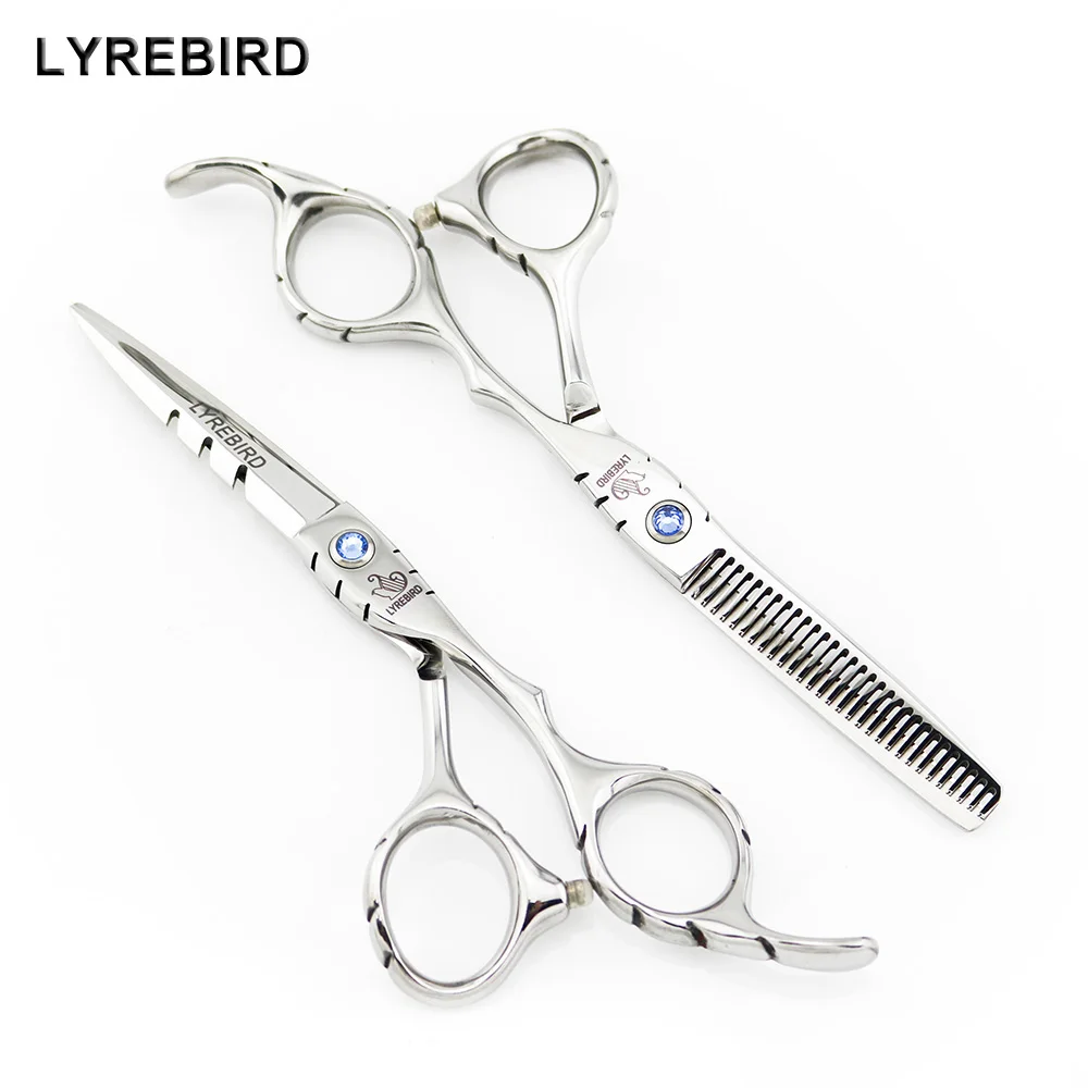 

Hair scissors 5.5 INCH 6 INCH Japan Barber scissors Hair cutting scissors Blue stone hair shear salon tools LYREBIRD NEW