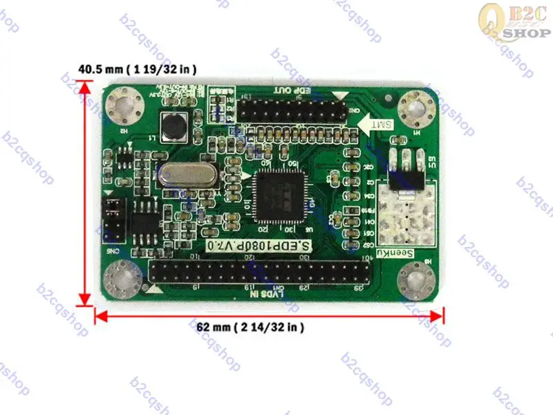 LVDS to eDP Signal Conversion Adapter Board 30pin driver board LCD Controller EDP driver EDP converter