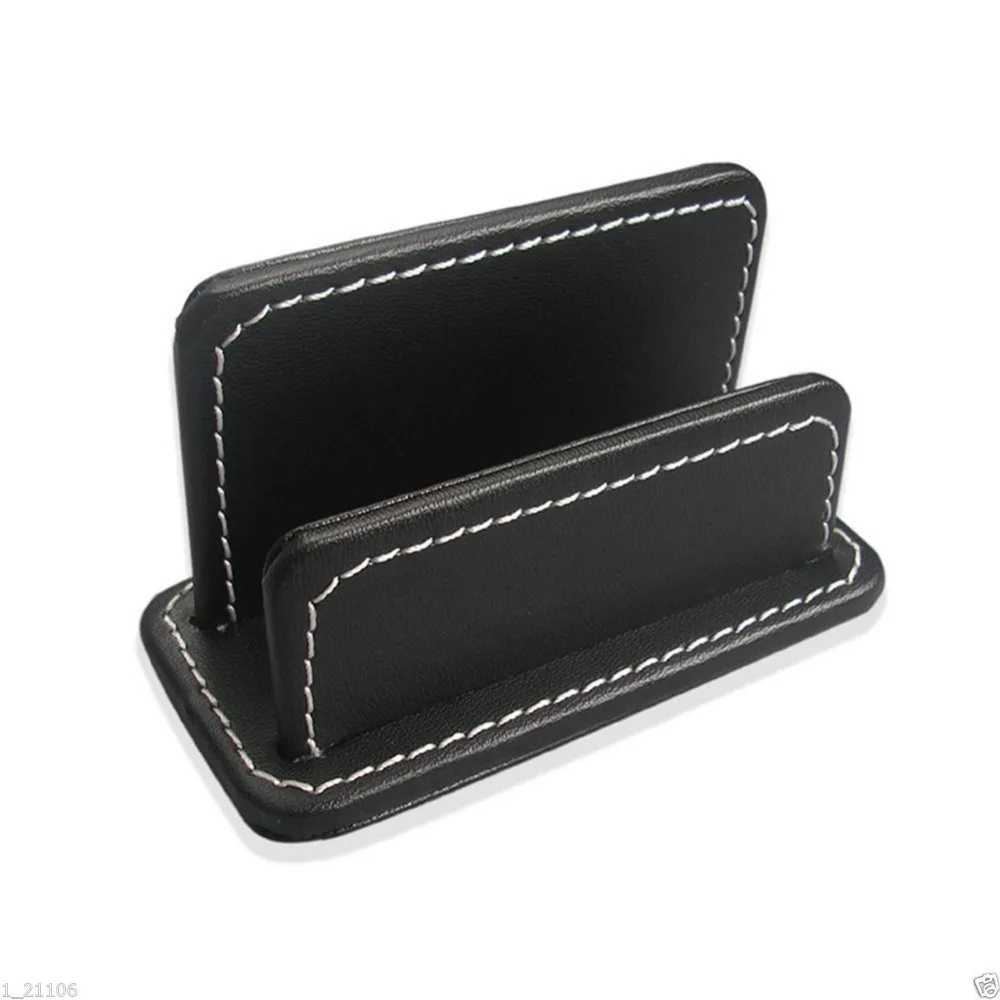 Office Accesories Desk Organizer Set Square Pencil Holder Case PU Leather Name Card Stand Mouse Pad Memo Paper Holder T95H