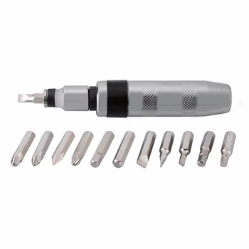 

14Pcs/Set Multi-Purpose Impact Screwdriver Set Driver Heavy Duty Chisel Bits Tools Socket Kit Reversible Hand Tool Set With Ca