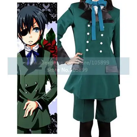 Черный Батлер ciel Косплэй costume1 |