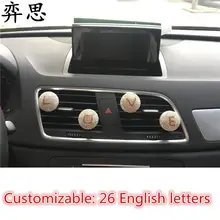 Автомобиль духов, которые могут быть выполнены по индивидуальному заказу в английских букв красивый белый алмаз автомобильный освежитель воздуха Красный шрифт дамы Тюнинг автомобилей Клип