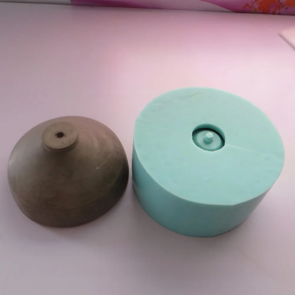 Home decorative cement concrete lampshade silicone mold DIY chandelier