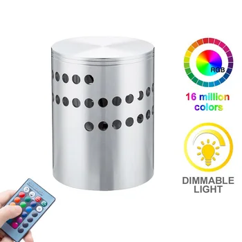 

Creative LED Wall Light RGB Wall Lamp Modern Light Fixture Luminous Lighting Sconce 3W AC110V 220V Indoor Wall Decoration