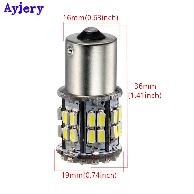 AYJERY 4 шт. 12 В 1206 50 SMD Светодиодные лампы BA15S 1156 BAY15D 1157 Авто SUV сигнал поворота Стоп