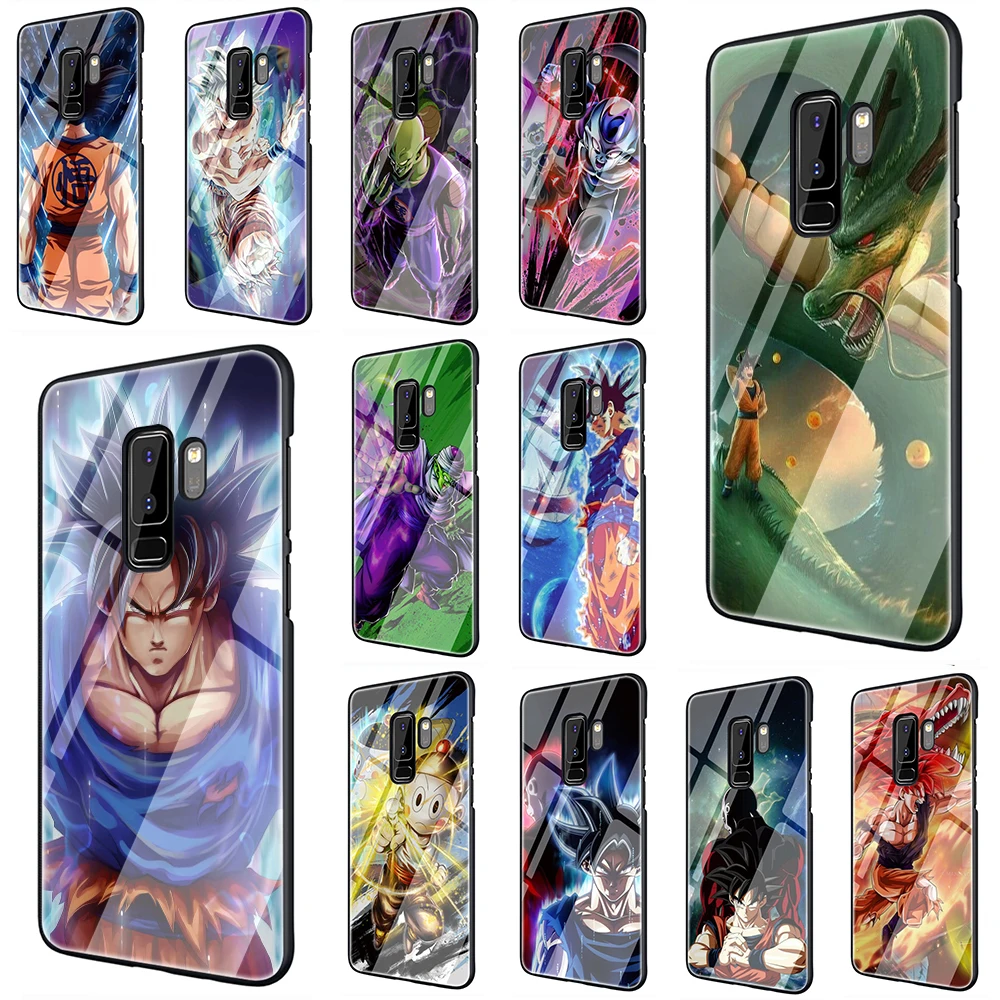 

Dragon ball Z Tempered Glass Phone Cover Case For Samsung Galaxy S7 edge S8 Note 8 9 10 Plus A10 20 30 40 50 60 70