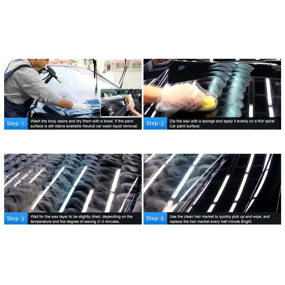 Полировальная Восковая краска для автомобиля 300 г водостойкая уход ремонт
