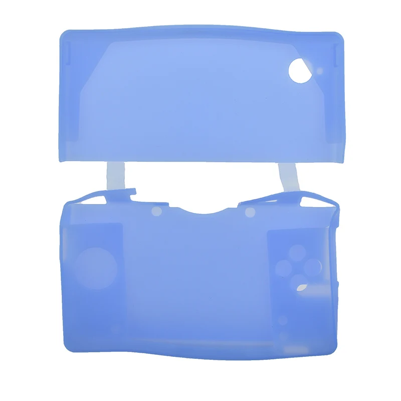 Силиконовый проктективный гибкий гелевый резиновый кожный чехол Чехол для Kind DSI консоль для NDSi - Цвет: blue