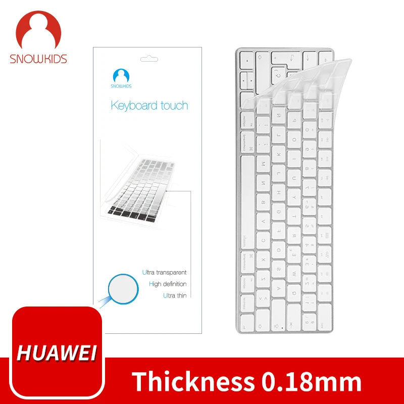 Защита для клавиатуры ноутбука чехол для HUAWEI MateBook прозрачный моющийся Snowkids