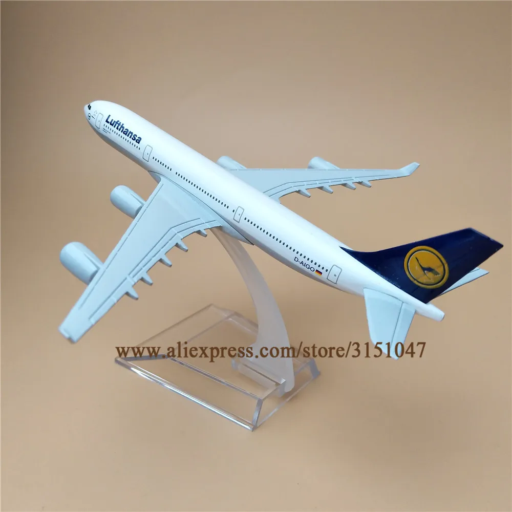 16 см сплав металл Германия Air Lufthansa A340 авиакомпания модель самолета Lufthansa Airbus 340 Airways модель самолета детские подарки