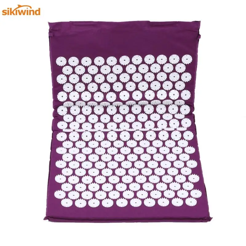 NEW Yoga Mat Massager Cushion Acupressure Mat Relieve Stress Pain Acupuncture Spike Yoga Mat for Back Foot Legs Massage Purple NEW Yoga Mat Massager Cushion Acupressure Mat Relieve Stress Pain Acupuncture Spike Yoga Mat for Back Foot Legs Massage Purple