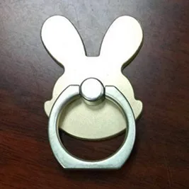 360 Degree Rabbit Design Phone Holders Plastic Finger Ring Mobile Phone Smartphone Stand Holder For iPhone Samsung