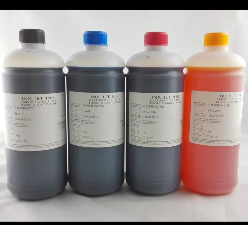 INK WAY INKWAY 6*1000ML Universal Edible Ink For Epson Desktop Inkjet Printer BK C M Y LC LM
