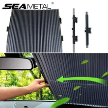 Auto Sonnenschutz Abdeckung UV Schutz Vorne Hinten Fenster Abdeckungen Automatische versenkbare Auto Windschutzscheibe Sonnenschutz Folie Vorhang Universal
