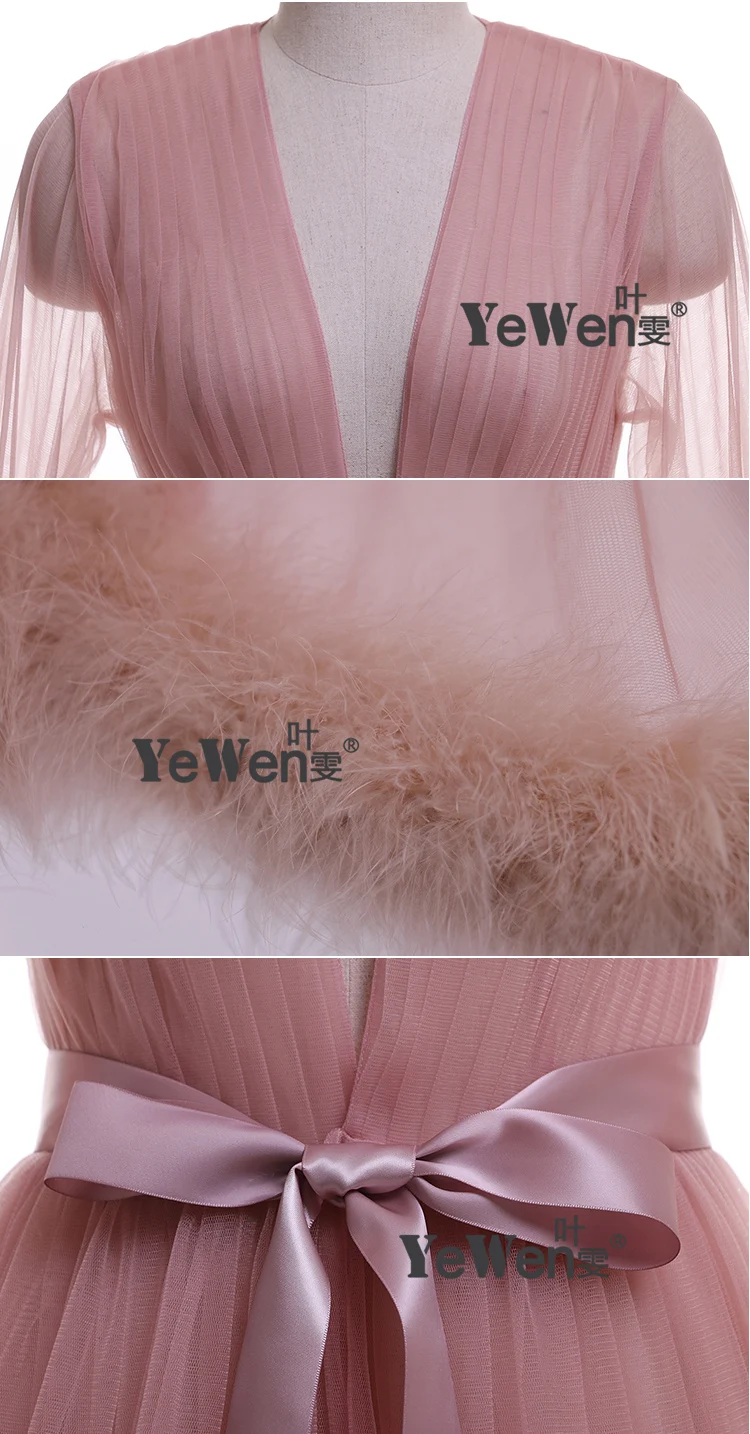 Сексуальный Халат Вечернее Платье V Шеи Тюль Вечерние Платья Длинные Бордовое розовое платье на выпускной платья в пол прозрачные платья