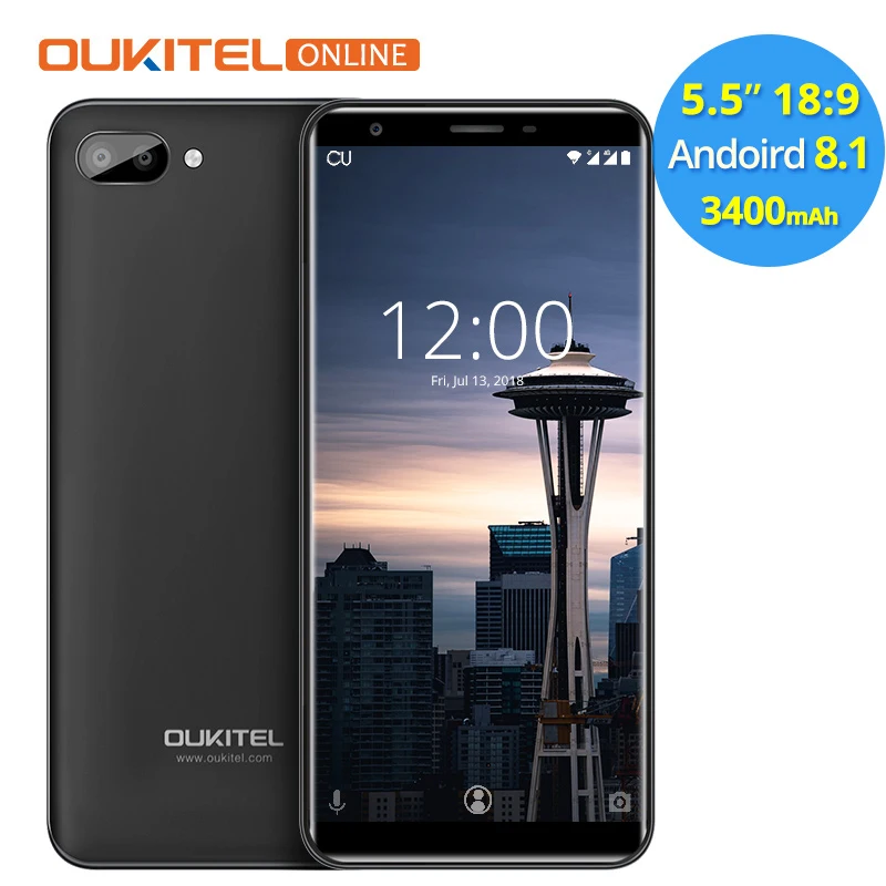 Oukitel C11 смартфон с 5 5-дюймовым дисплеем четырёхъядерным процессором MTK6580A ОЗУ 1 ГБ