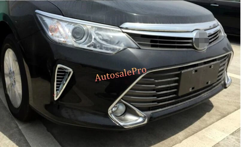 2 шт. хромированные передние противотуманные светильник ABS для Toyota Camry 2015 2016|abs
