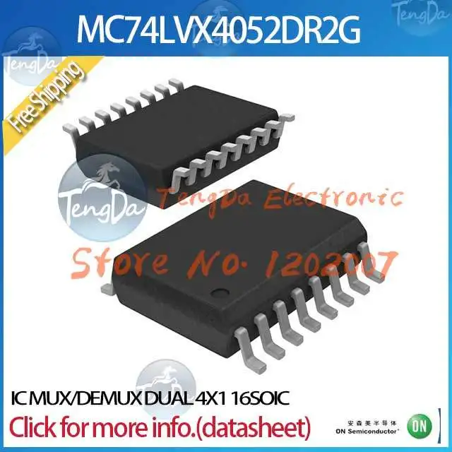 Бесплатная доставка 20 шт./лот MC74LVX4052DR2G IC MUX / DEMUX двойной 4 X 1 16 SOIC 4052 MC74LVX4052 MC74LVX4052D |