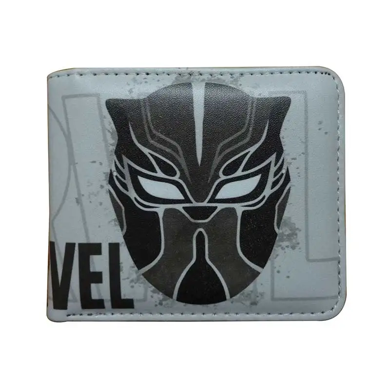2019 New Marvel Black Panther Wallets Children Men Bifold Short Wallet