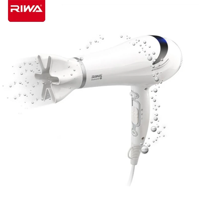 

RIWA Ionic Hair Dryer Hair Nourishing 6 Modes Constant Temperature Detachable Easy to Clean 9 Fan Blades 3 Wind Vents