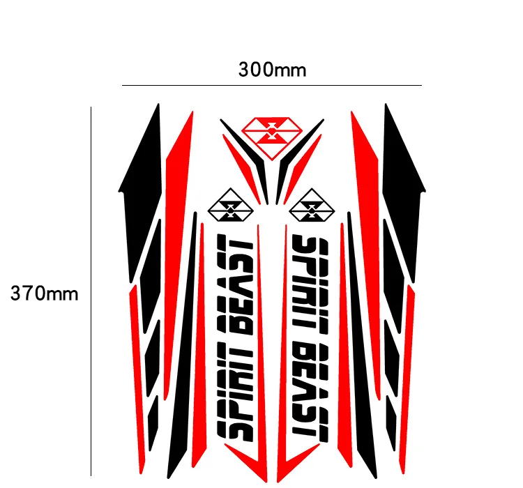 Universal Motorcycle PVC Reflective Film Stickers Decal Paster Tags Decoration