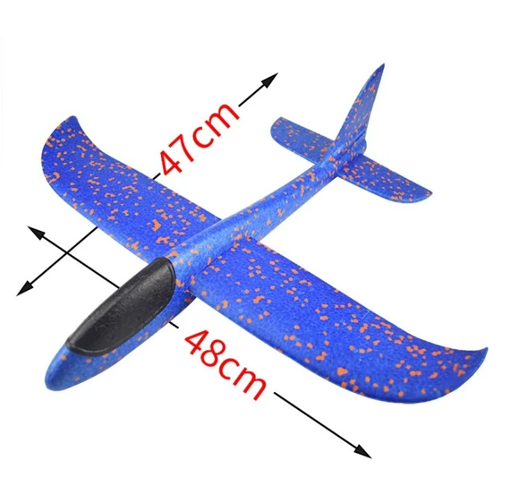 Electric Hand Throw Flying planeur avion Toys volant dans le ciel Avion Modèle 