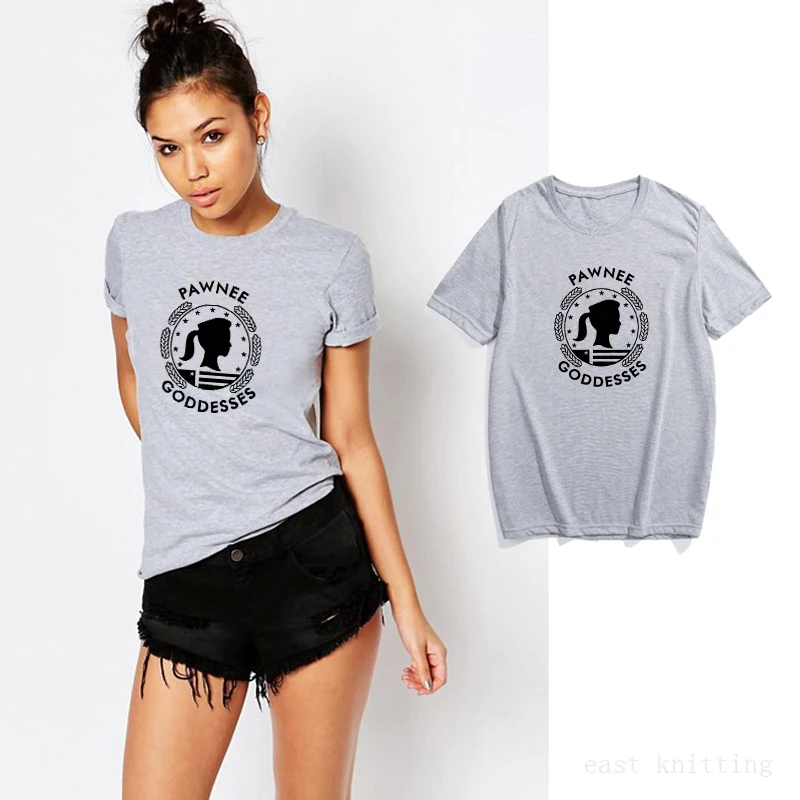 

WT0705 Lovely Print Women T shirt Pawnee Goddesses Short-Sleeve Unisex T-Shirt