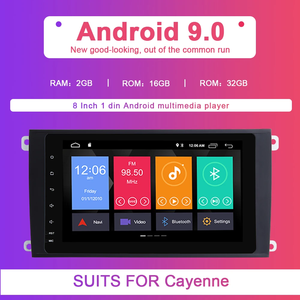 Clearance 2 Din Android 9.0 Car mutlimedia GPS Navigation DVD For Porsche Cayenne GTS2003-2010 radio stereo Head unit Audio CD Wifi 955 mm 3