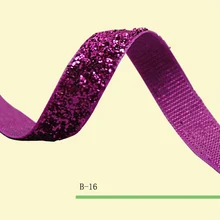 3/4 дюйма "ободок лента металлик бархатной ленты фиолетовый Блестящая лента