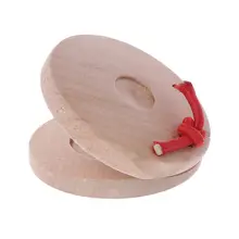 1 шт. мини деревянная кастаньета s раннее образовательный инструмент музыкальный инструмент Ударная игрушка малыш деревянная кастаньета