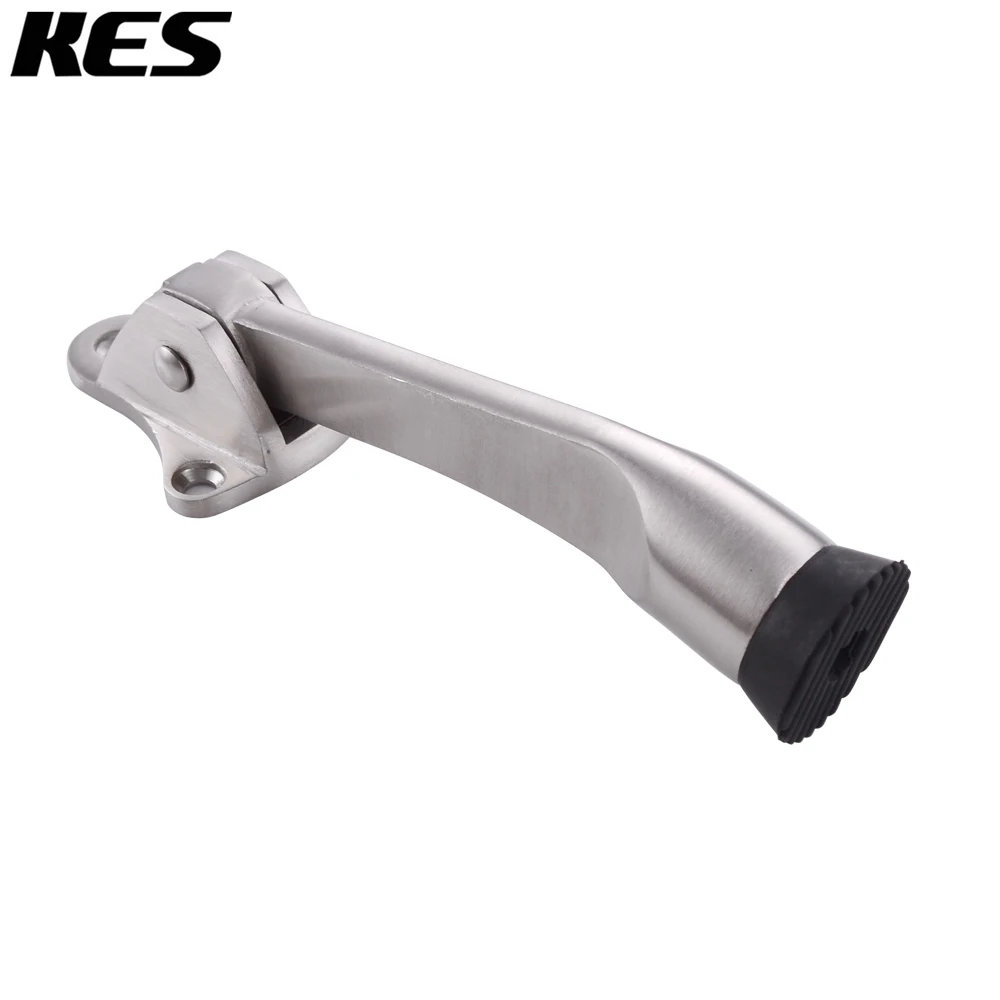 KES Stainless Steel Kickdown Door Stop Metal Kick Door Holder Safety