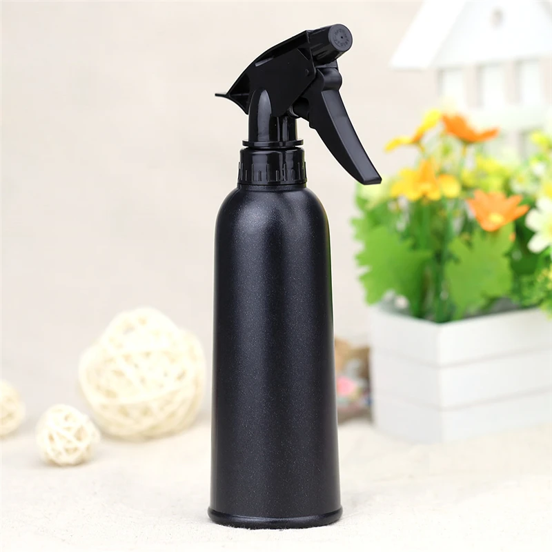 

Spray Empty Bottle Refillable Mist Perfume Atomizer With Button Salon Hydrating Styling Tools Black Hairdressing Bottle 300ml