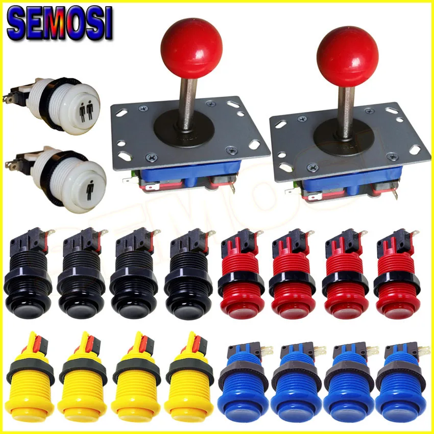 

2 Players Arcade DIY Kits With Zippy Joystick Arcade Button Switch for Games Jamma Parts