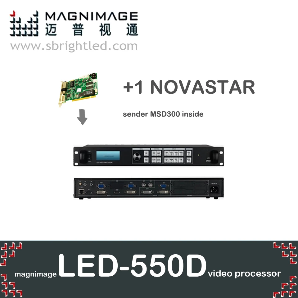 

freeship MAGNIMAGE LED-550D +1 NOVASTAR MSD300 in Video Processor scaler for led display screen