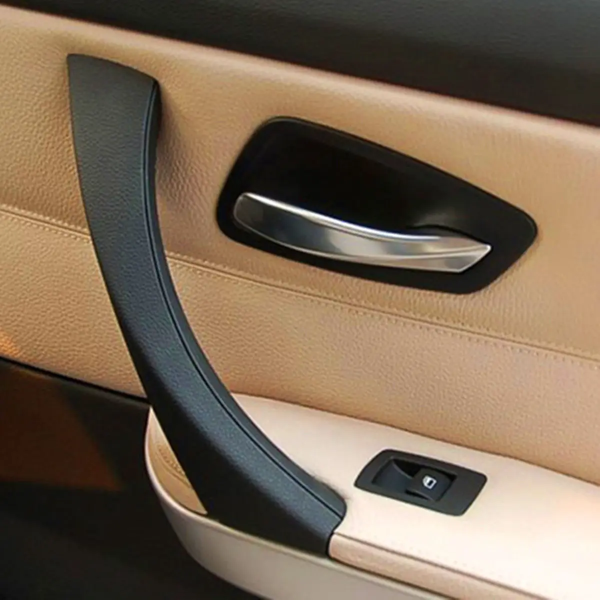 Правая сторона Внутренняя дверь Панель потяните за ручку внешний Накладка для BMW 3-серии E90 E91 E92 E93