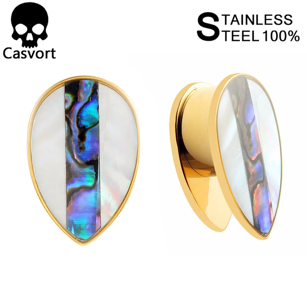 Casvort Новое поступление модные ушные затычки туннели для пирсинга ювелирные