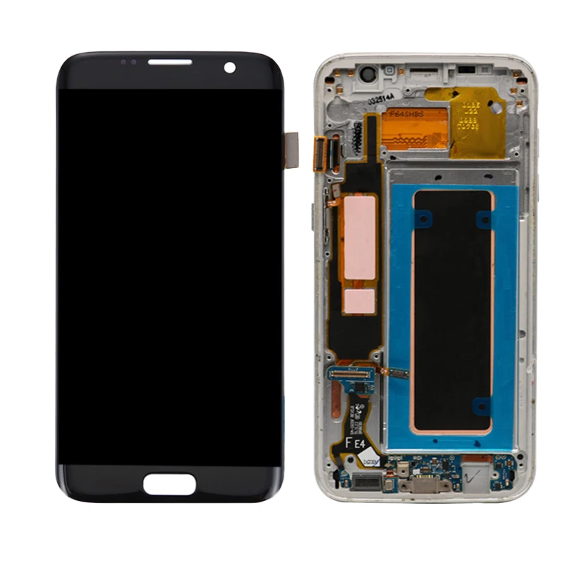  AMOLED For Samsung Galaxy S7 Edge Lcd Display With Touch screen frame Without Burn-Shadow S7 edge D