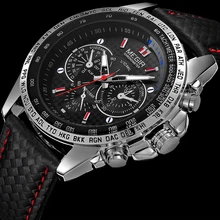 2016 nueva moda diseño megir marca negocios hombres reloj ocasional militar del ejército regalo del deporte del reloj de cuarzo de pulsera de lujo 1010