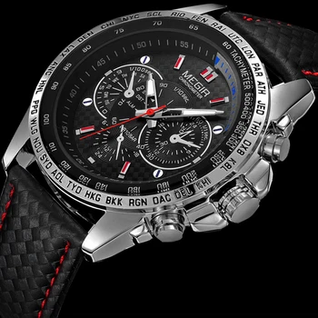 

Top Men'S New Fashion Megir Design Business Army Men Male Clock Casual Military Luxury Wrist Quartz Sport Gift Watch 1010