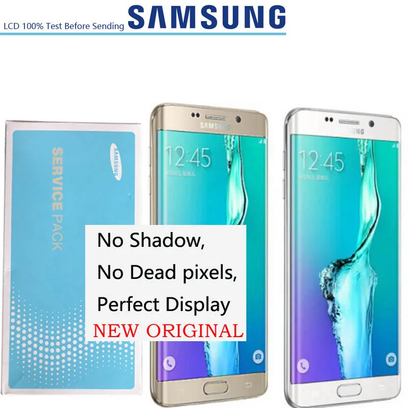 

2560*1440 5.7'' ORIGINAL NEW Super Amoled LCD Display Touch Screen +Frame For Samsung Galaxy S6 EDGE Plus G928 G928A G928T G928F
